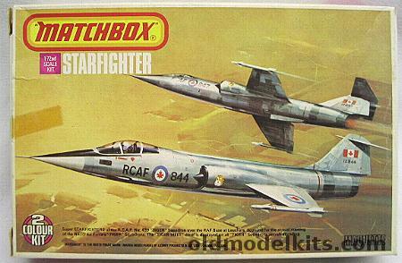Matchbox 1/72 F-104 / CF-104 Starfighter, PK-28 plastic model kit